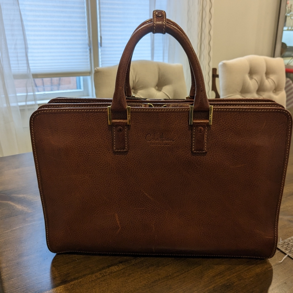 Vintage Leather Cole Haan Briefcase